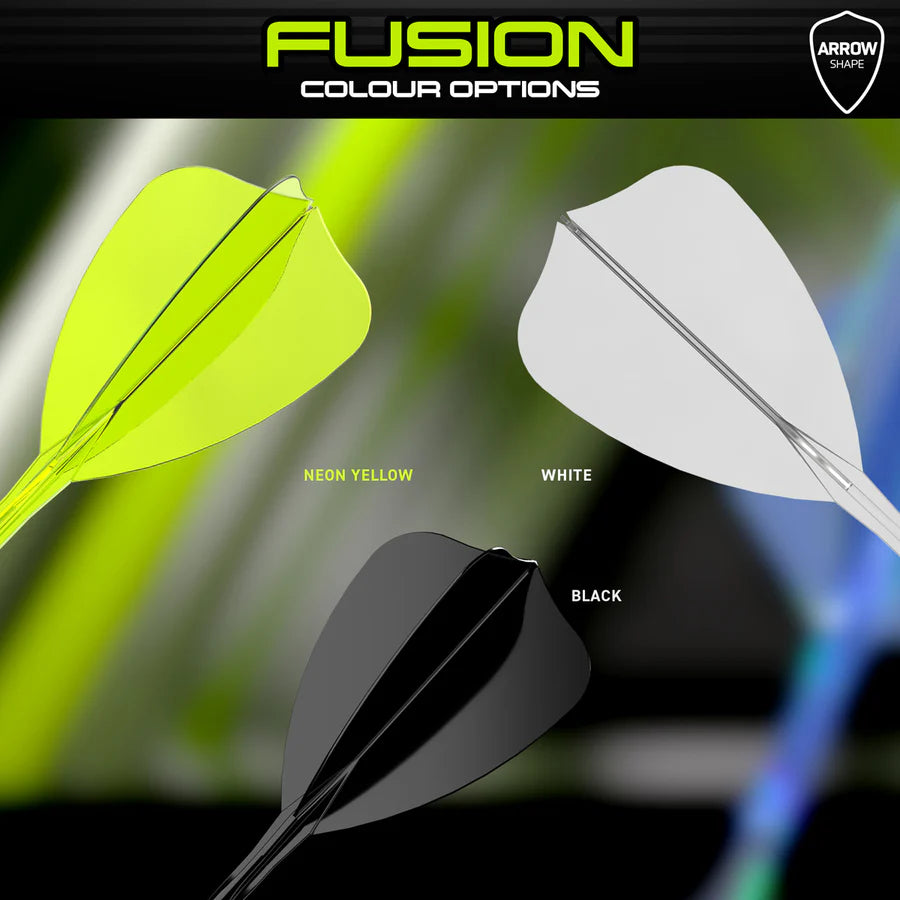 WINMAU - WINMAU FUSION - ARROW - NEON YELLOW - INTEGRATED FLIGHTS - NEON YELLOW