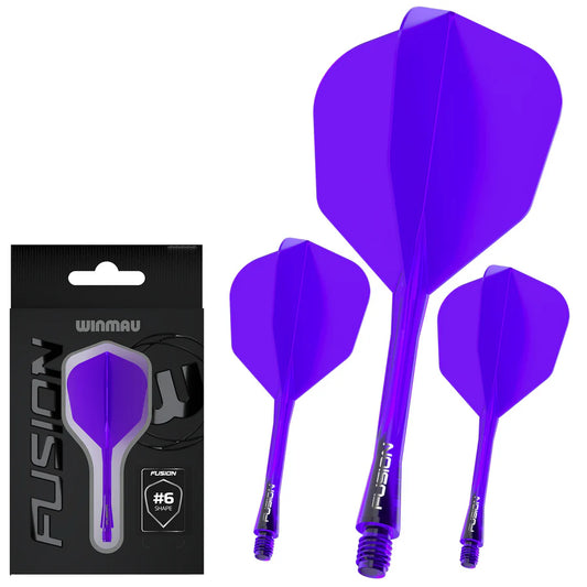 WINMAU - WINMAU FUSION - PURPLE - SMALL (No.6) - INTEGRATED FLIGHTS - PURPLE