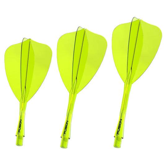 WINMAU - WINMAU FUSION - ARROW - NEON YELLOW - INTEGRATED FLIGHTS - NEON YELLOW