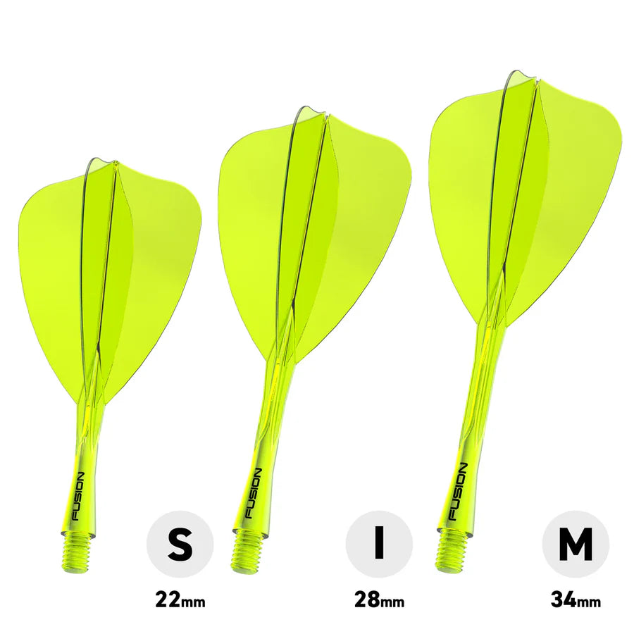 WINMAU - WINMAU FUSION - ARROW - NEON YELLOW - INTEGRATED FLIGHTS - NEON YELLOW