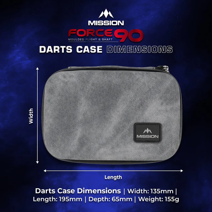 MISSION - FORCE 90 - LTD. EDITION - GREY DENIM - LARGE - EVA DARTS CASE