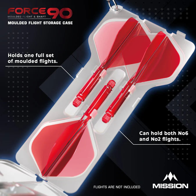 MISSION - FORCE 90 - MOULDED FLIGHT CASE - BLACK/TRANSPARENT WHITE