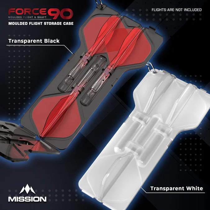 MISSION - FORCE 90 - MOULDED FLIGHT CASE - BLACK/TRANSPARENT WHITE