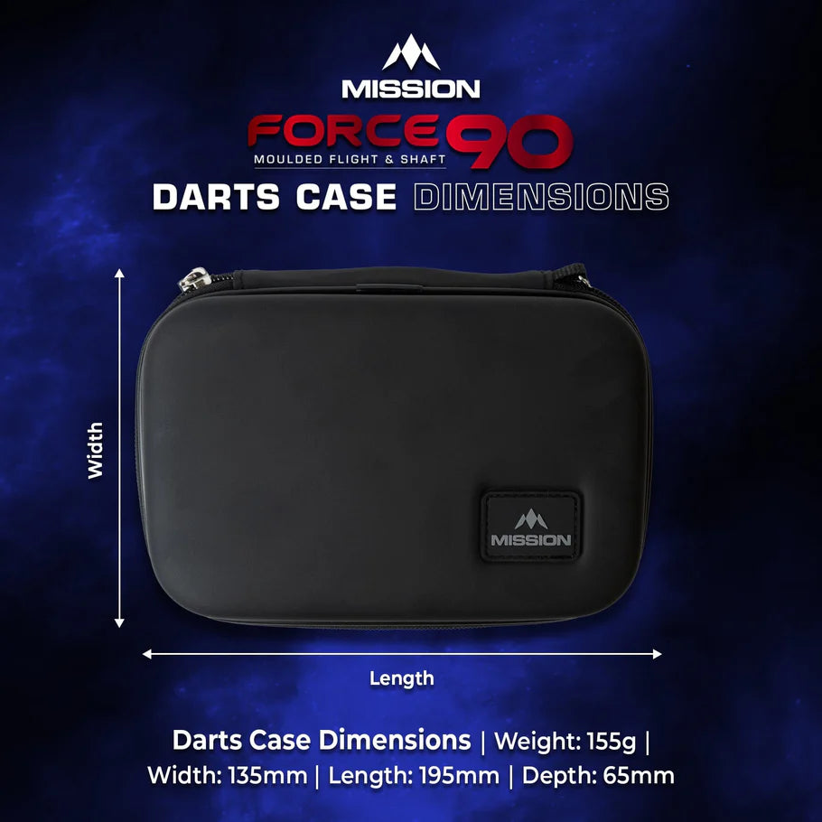 MISSION - FORCE 90 - BLACK - LARGE - EVA DARTS CASE