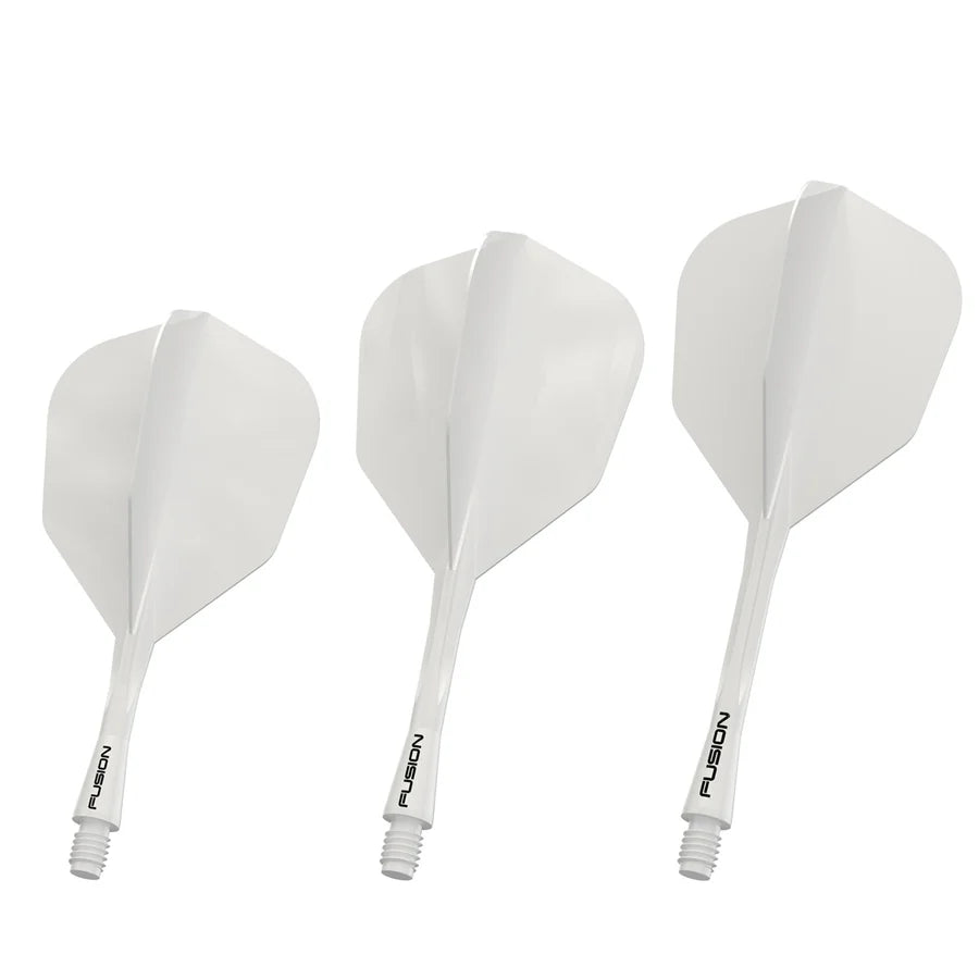 WINMAU - WINMAU FUSION - WHITE - SMALL (No.6) - INTEGRATED FLIGHTS - WHITE