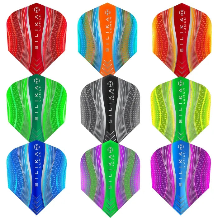 HARROWS - SILIKA - LUMEN - DARTS FLIGHTS - SMALL NO.6 - VARIOUS COLOURS
