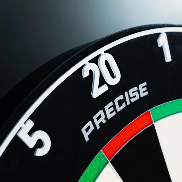 PRECISE 180 - ENDORPHINE - PROFESSIONAL DARTBOARD - WITH CLASSIC WHITE RING