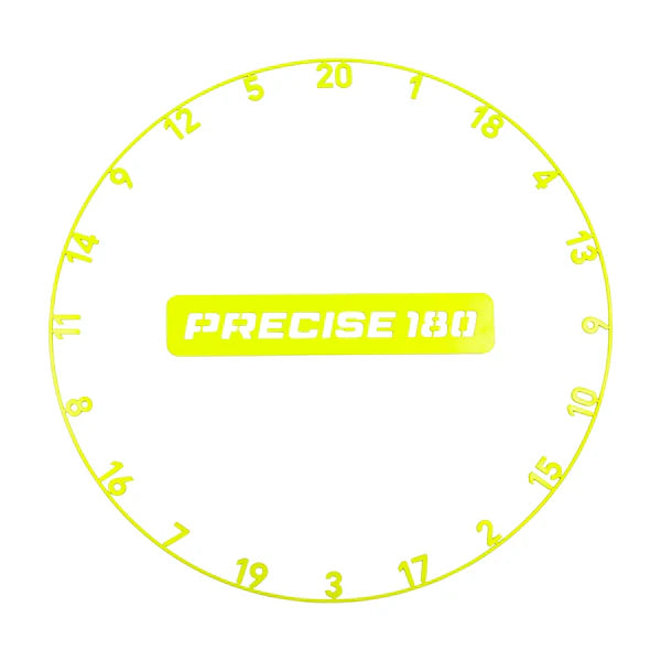 PRECISE 180 - NUMBER RING - ONEPIECE - ELECTRIC YELLOW (POWDER COATED)