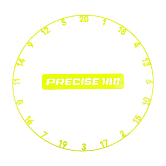 PRECISE 180 - NUMBER RING - ONEPIECE - ELECTRIC YELLOW (POWDER COATED)