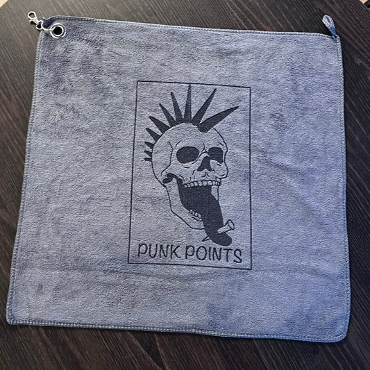 PUNK POINTS - HAND TOWEL - DARTS TOWEL BY PUNK POINTS - GREY