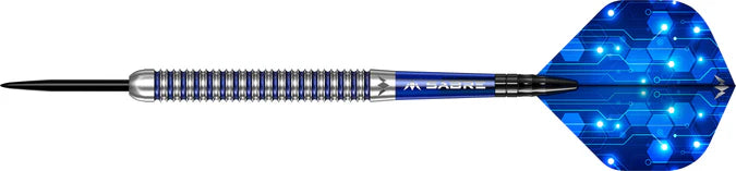 MISSION - ION - BLUE & SILVER - STEEL TIP DARTS - 95% - 22g/24g/26g/28g/30g