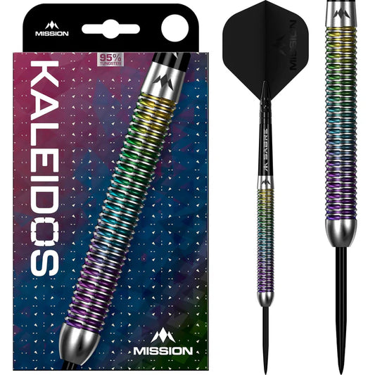 MISSION - KALEIDOS - STEEL TIP DARTS - 95% - 21g/23g/25g