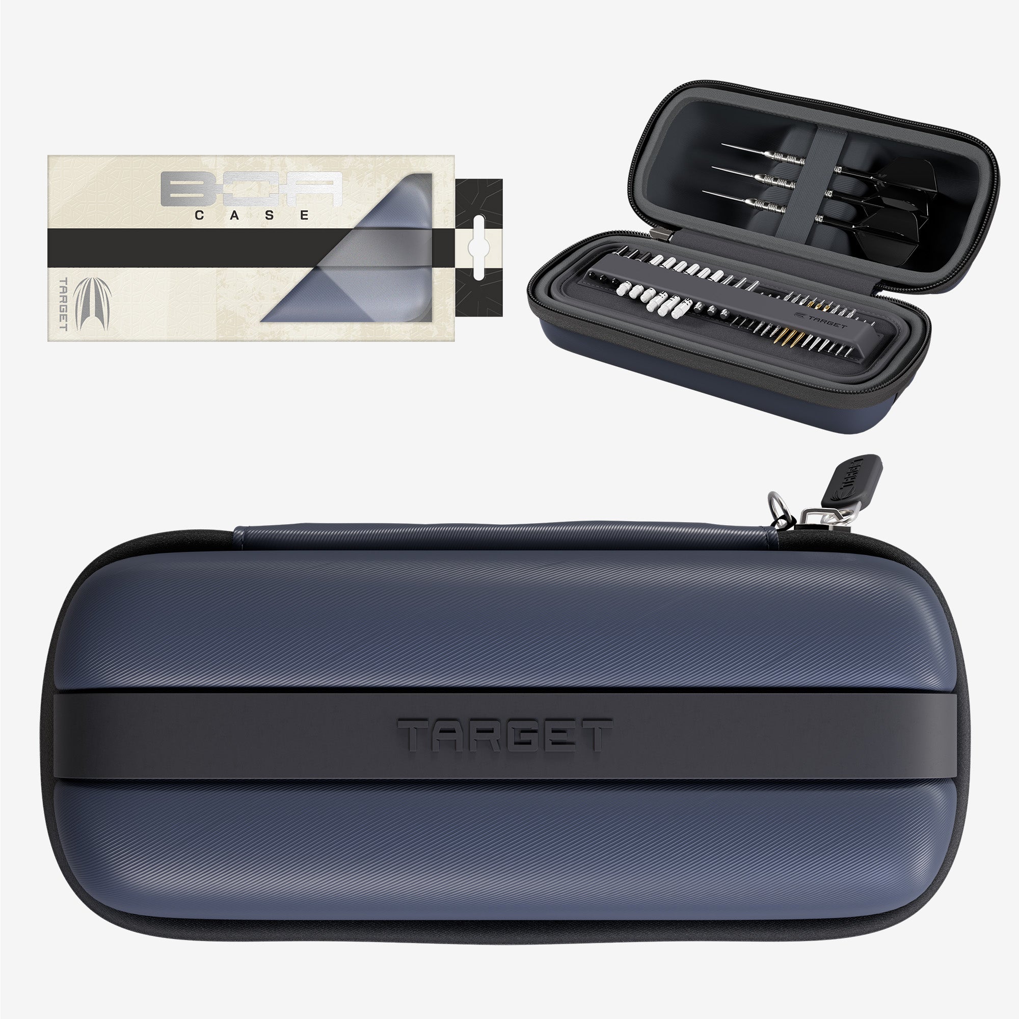 TARGET - BOA - DARTS CASE - 2025 - NAVY/DARK GREY – www.flightclub.ie