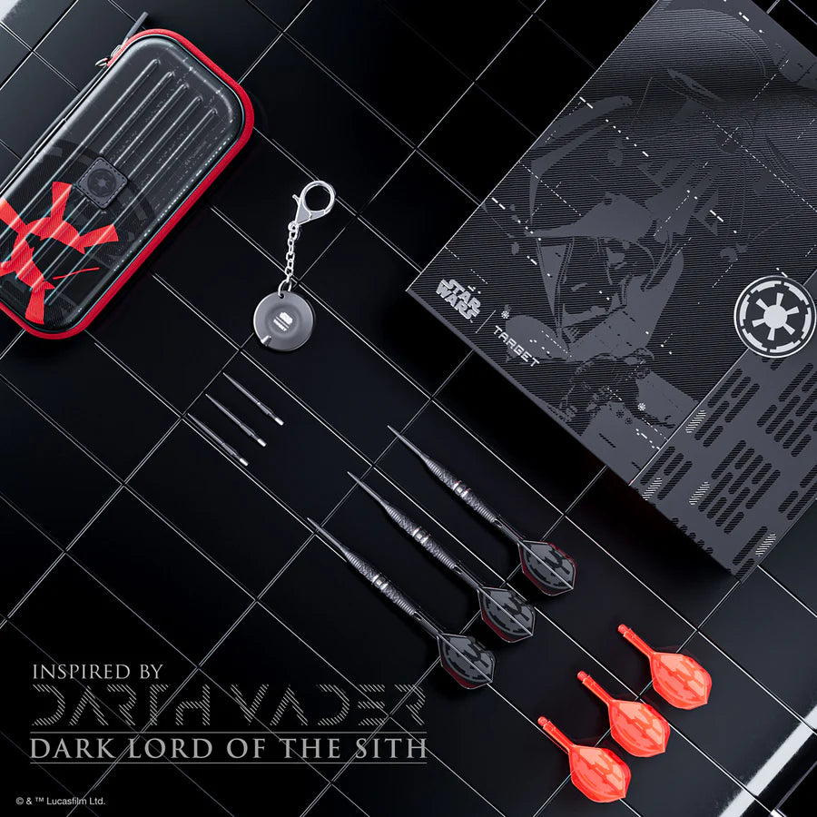 TARGET - STAR WARS - DARTH VADER - STEEL TIP DARTS - 95% - 22g/24g/26g