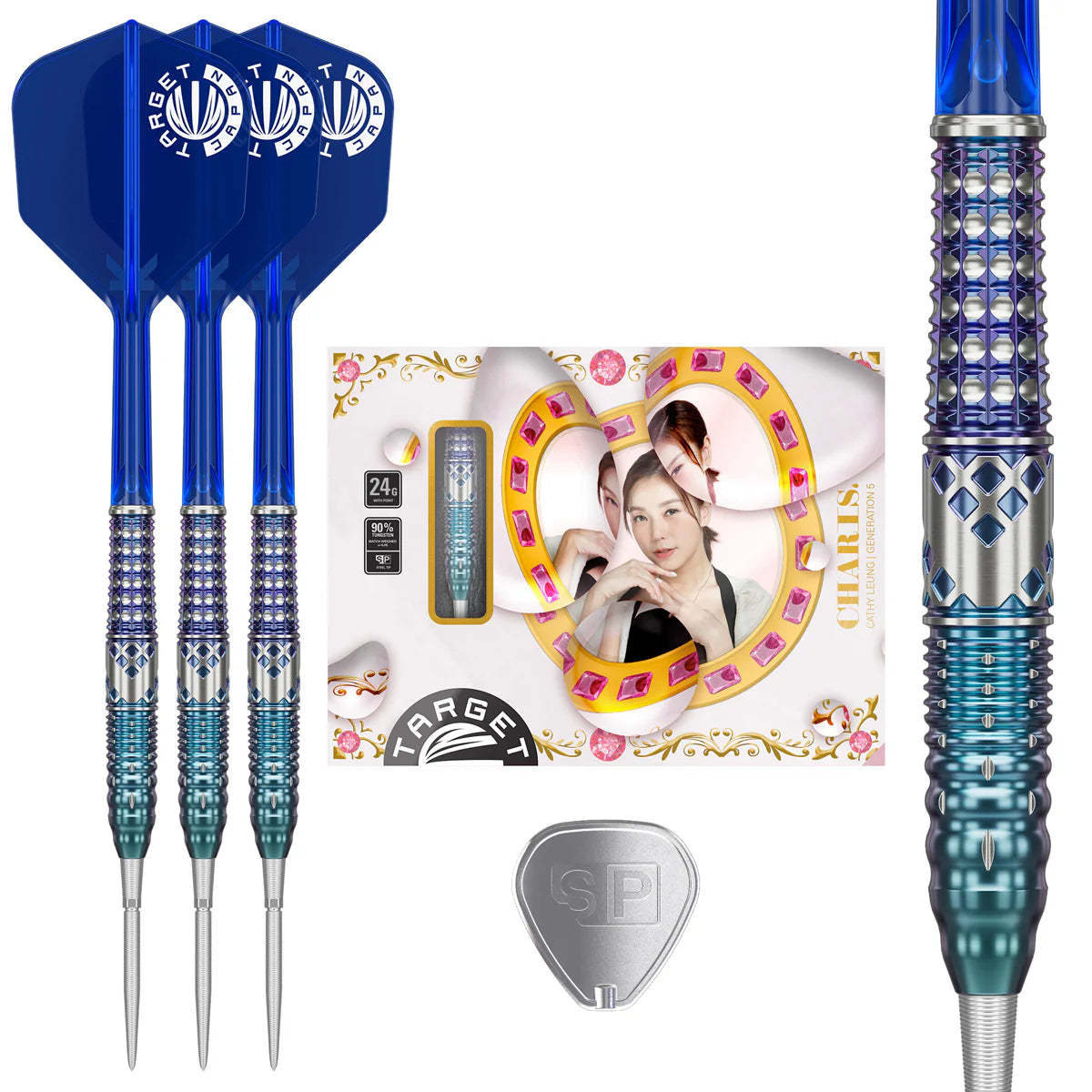 TARGET JAPAN - CATHY LEUNG - CHARIS - G5 - SWISS POINT DARTS - 95% - 22g/24g