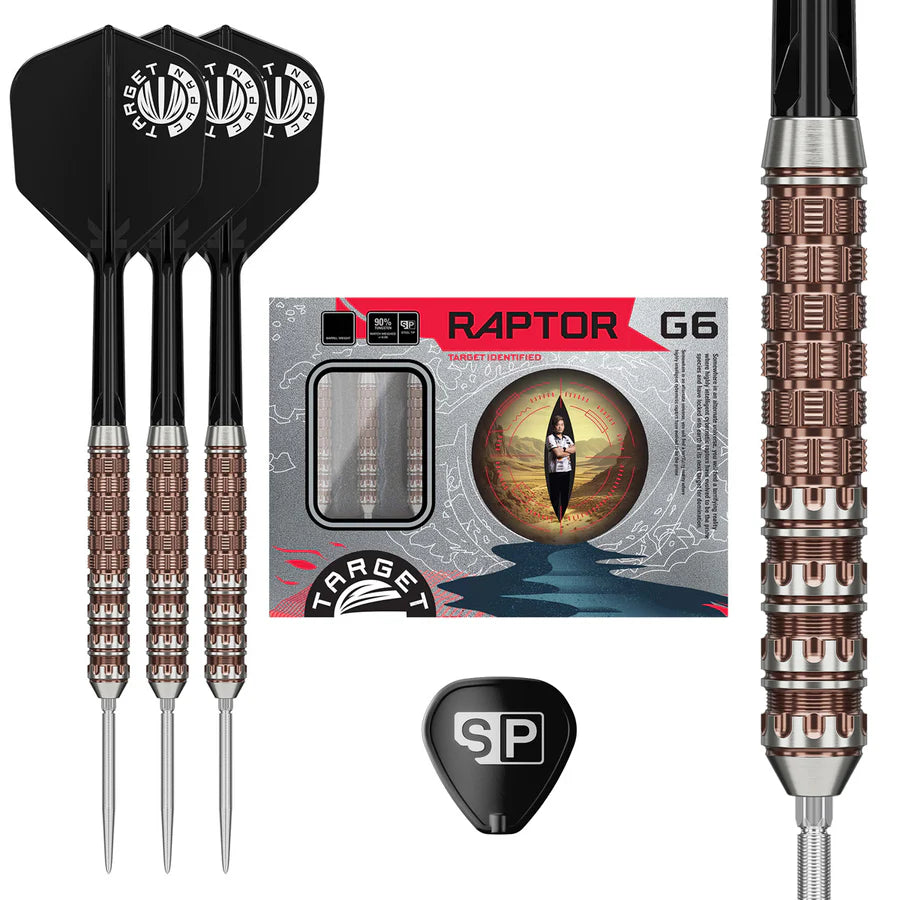 TARGET JAPAN - GEORGE NISHITANI - PRIME SERIES - RAPTOR - G6 - SWISS POINT DARTS - 90% - 22g/24g