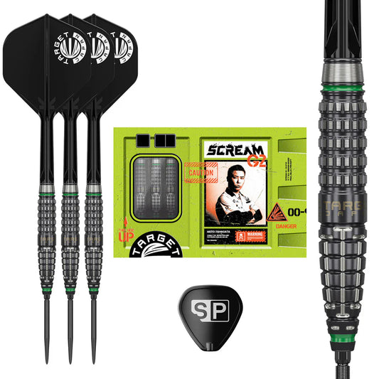 TARGET JAPAN - AKITO YAMAGATA - PRIME SERIES - SCREAM - G2 - SWISS POINT DARTS - 90% - 23g/25g