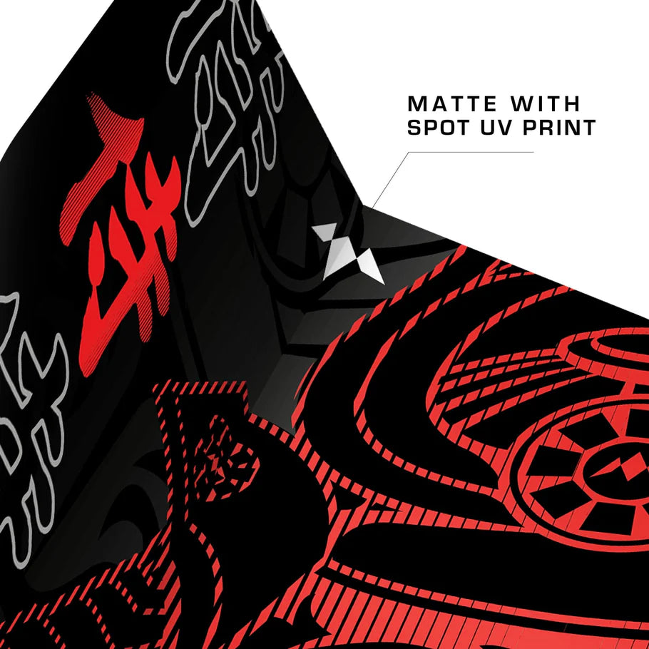 MISSION - SAMURAI II RED - SOLO DART FLIGHTS - 100 MICRON - STD No2