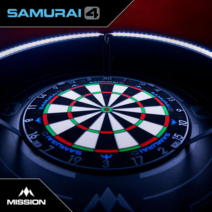 MISSION - SAMURAI 4 - GRAPHITE EDITION - GRAPHITE GREY SPIDER - PROFESSIONAL DARTBOARD - 2025