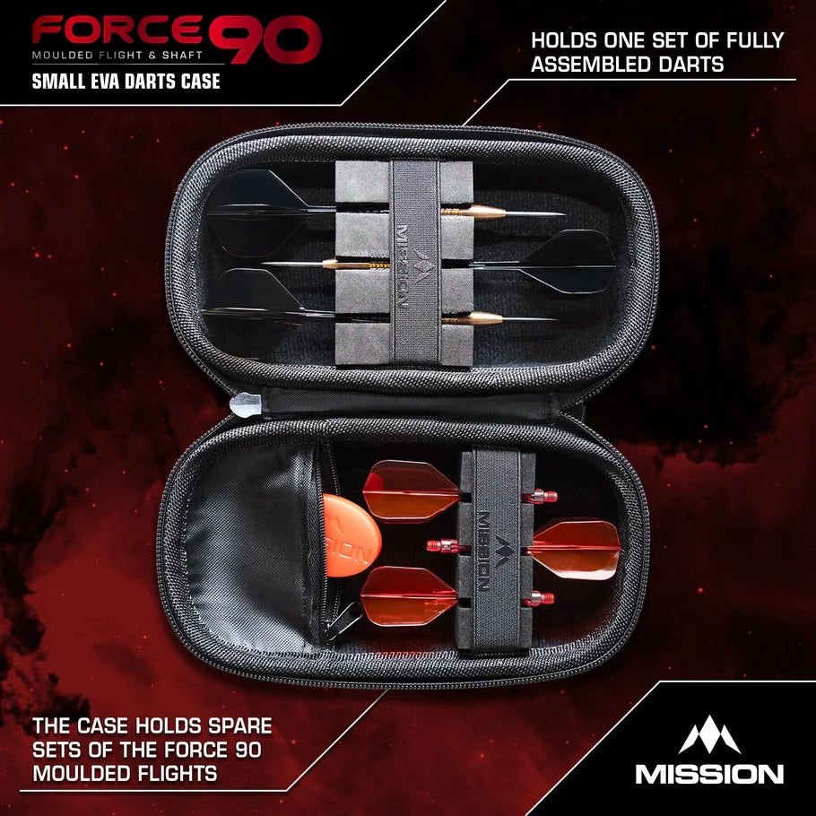 MISSION - FORCE 90 - BLACK - SLIM - EVA DARTS CASE