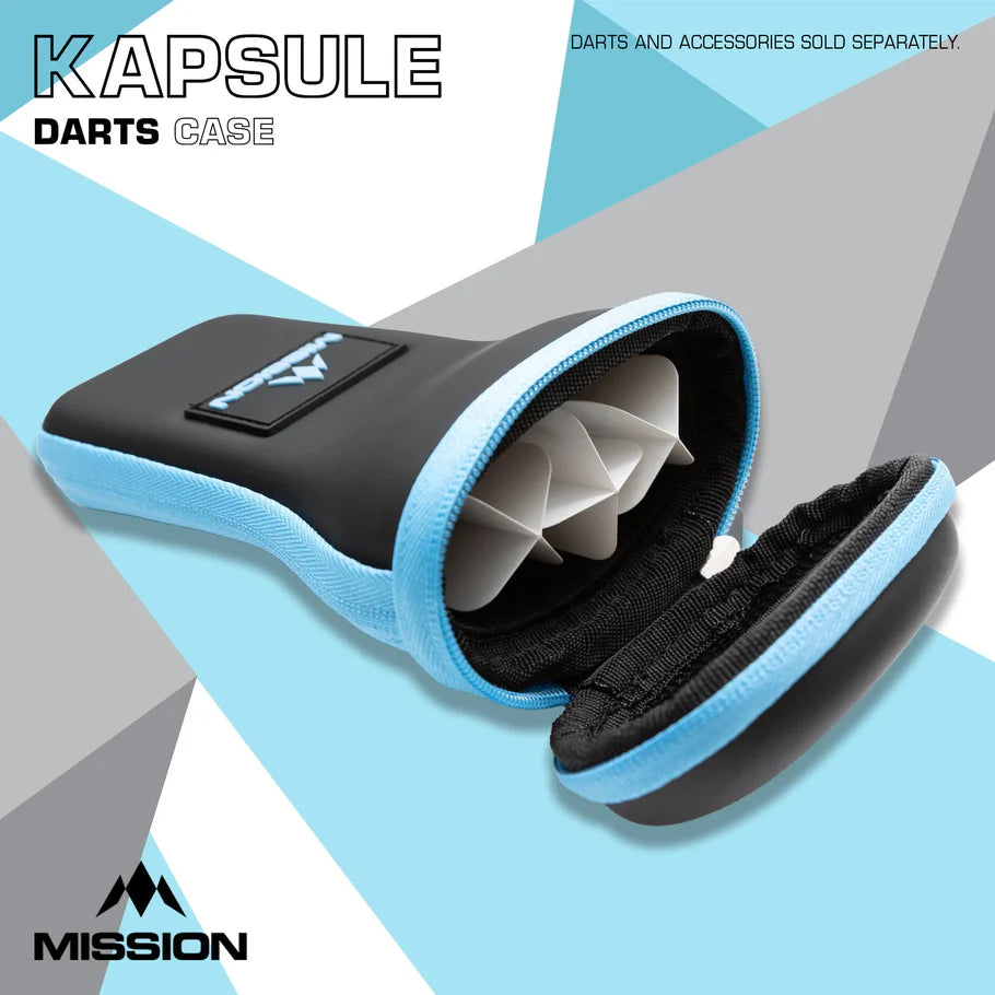 MISSION - KAPSULE - EVA DROP IN DARTS CASE - BLACK & BLUE