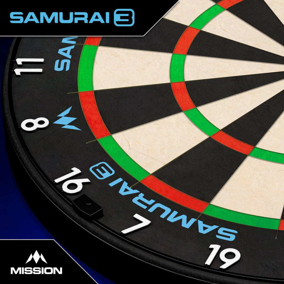 MISSION - SAMURAI 3 - PROFESSIONAL DARTBOARD - 2025