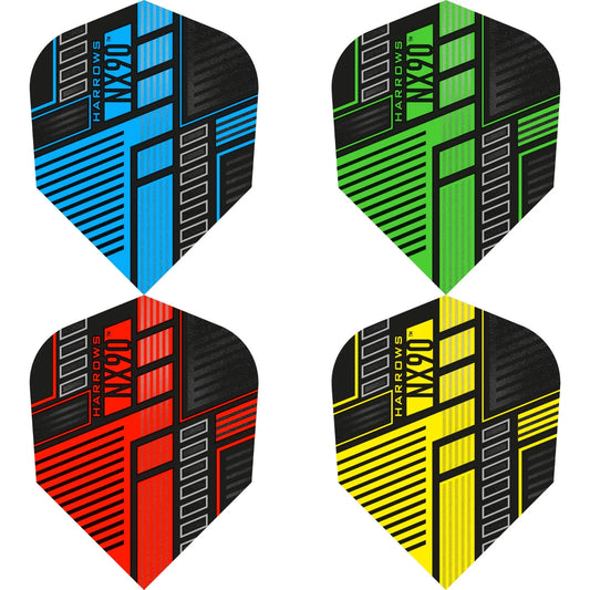 HARROWS - PRIME - NX90 - DARTS FLIGHTS - SMALL NO.6 - VARIOUS COLOURS