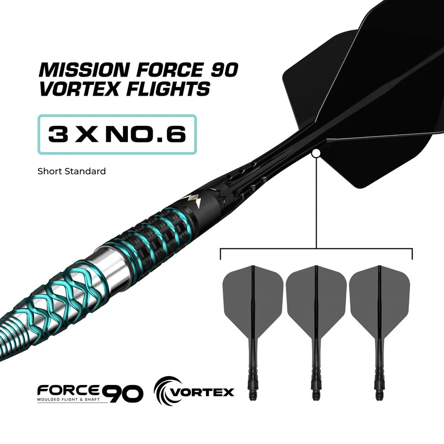 MISSION - NEPTUNE - R2.5 - RAPID POINT DARTS - 90% - 21g/23g/25g