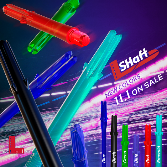 LSTYLE - LSHAFTS - LOCKED 'STRAIGHT' - Plastic - Stems/Shafts - VARIOUS COLOURS