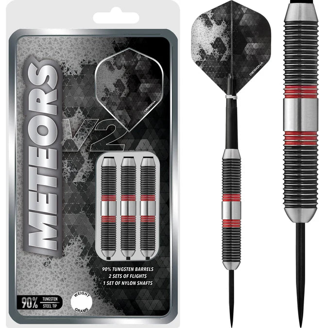 DESIGNA - METEORS 90 - v2  - STEEL TIP DARTS - 90% - 40g/44g/48g