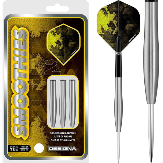 DESIGNA - SMOOTHIES - M3 - v2  - STEEL TIP DARTS - 90% - 23g/25g