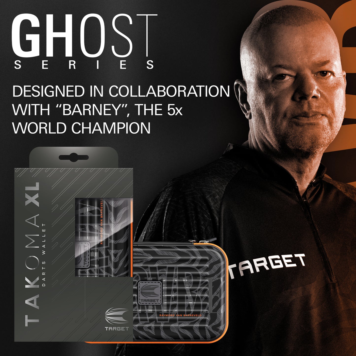 TARGET - TAKOMA - XL - RAYMOND VAN BARNAVELD - GHOST - XL TAKOMA DARTS CASE - 2025
