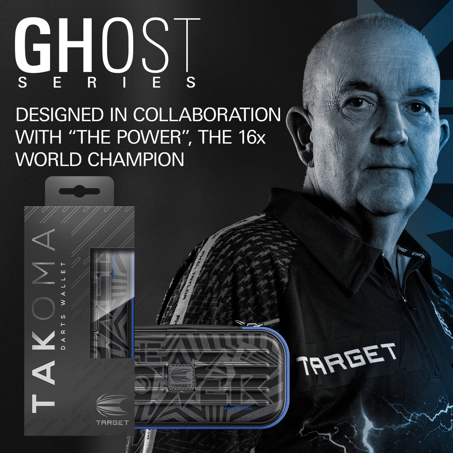TARGET - TAKOMA - PHIL TAYLOR - GHOST - TAKOMA DARTS CASE - 2025
