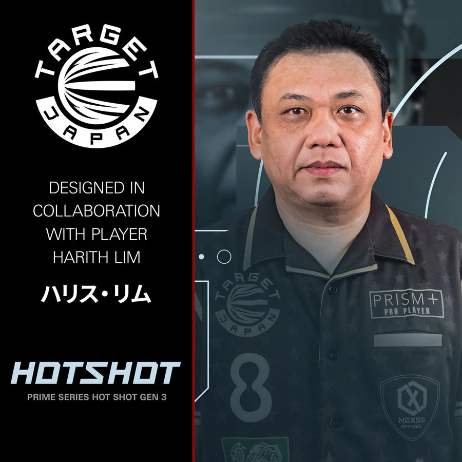 TARGET JAPAN  - HOT SHOT - HARITH LIM - G3 - SWISS POINT DARTS - 90% - 23g/25g