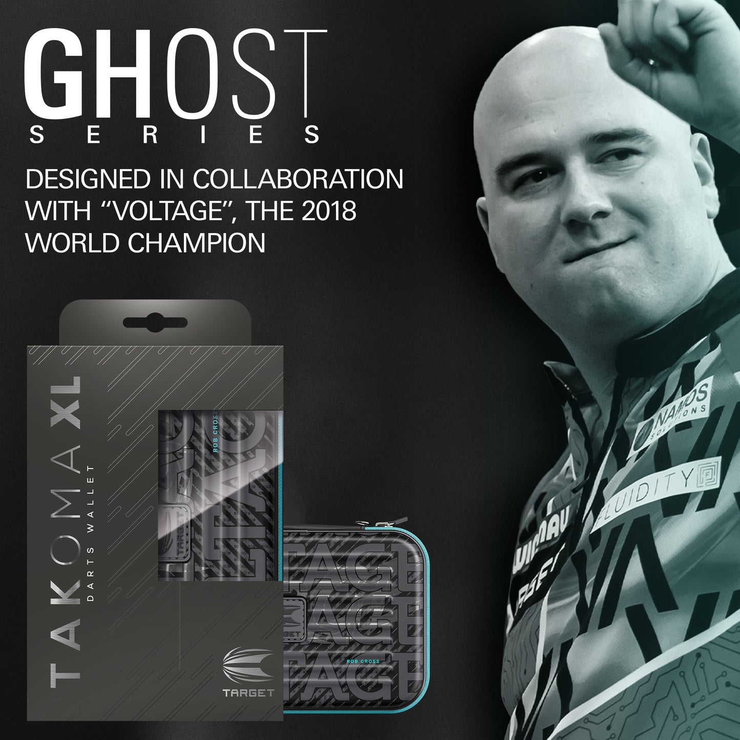 TARGET - TAKOMA - XL - ROB CROSS - GHOST - XL TAKOMA DARTS CASE - 2025