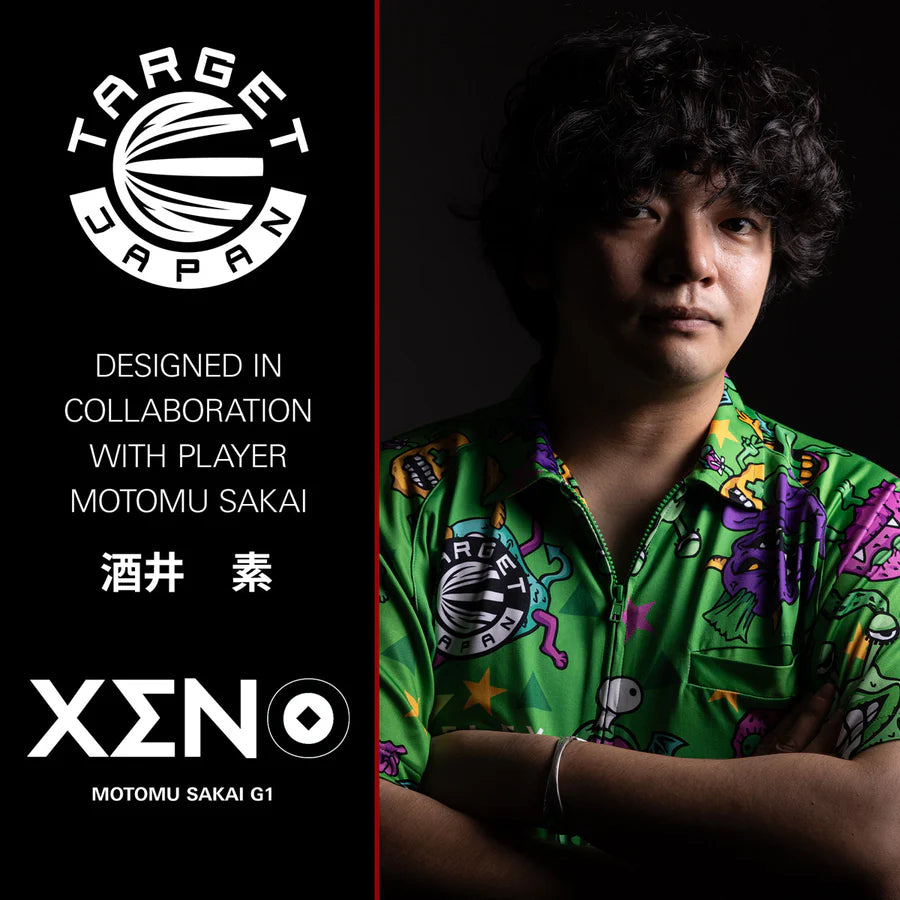 TARGET JAPAN - XENO - TARGET JAPAN LOGO - KFLEX FLIGHT SYSTEM - No.6 SMALL