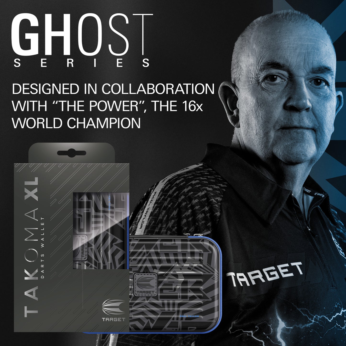 TARGET - TAKOMA - XL - PHIL TAYLOR - GHOST - XL TAKOMA DARTS CASE - 2025