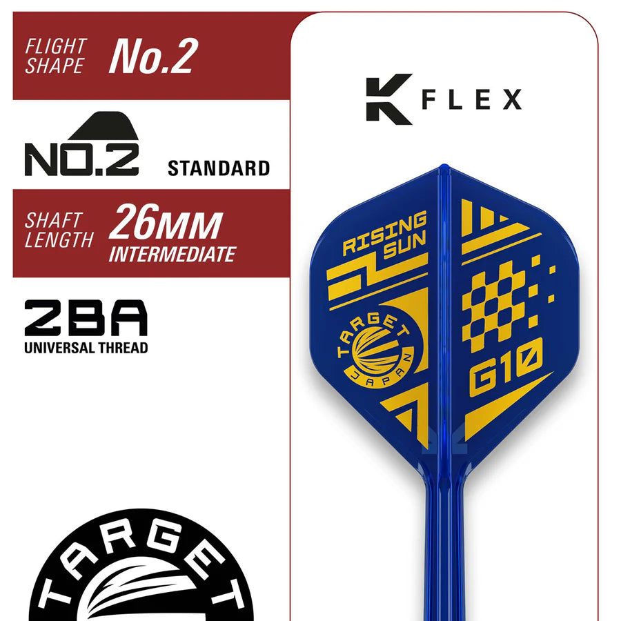 TARGET JAPAN - HARUKI MURAMATSU - RISING SUN - G10 - SWISS POINT DARTS - 95% - 23g/25g