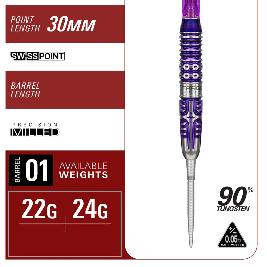 TARGET JAPAN - KASUMI SATO - ENDEAVOUR - G3 - SWISS POINT DARTS - 90% - 22g/24g