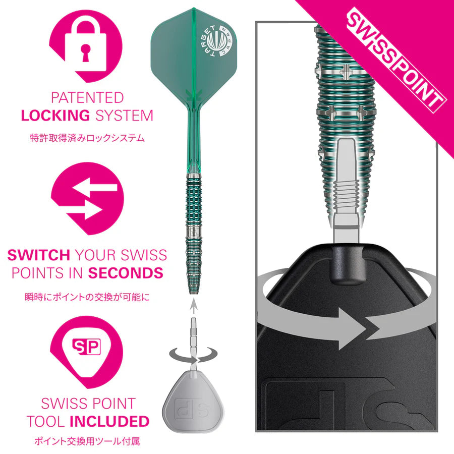 TARGET JAPAN - MIKURU SUZUKI - MIRACLE - G7 - SWISS POINT DARTS - 95% - 23g/25g