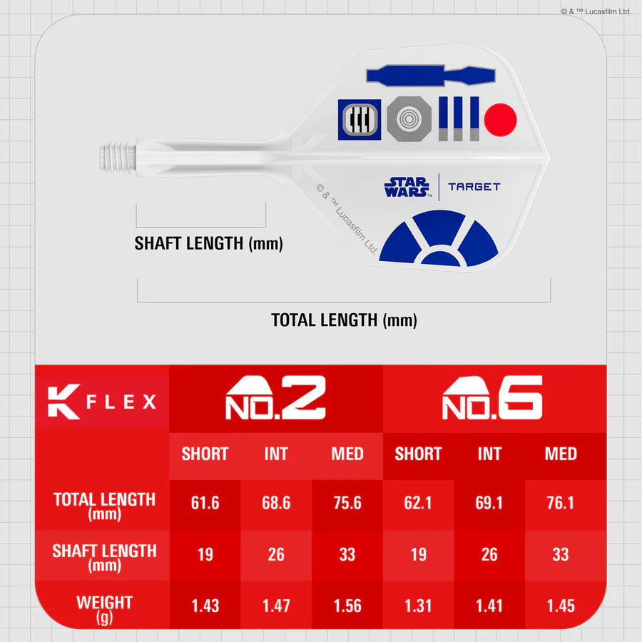 TARGET - STAR WARS - KFLEX - R2 D2 - STANDARD No.2 R2-D2