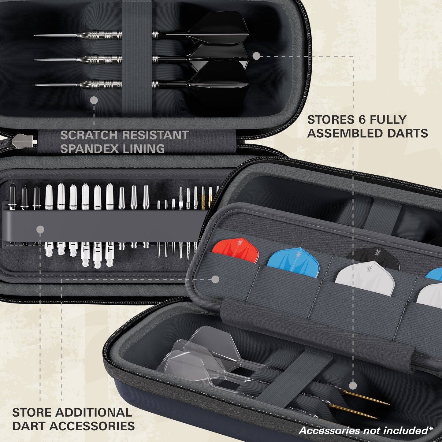 TARGET - BOA - DARTS CASE - 2025 - NAVY/DARK GREY