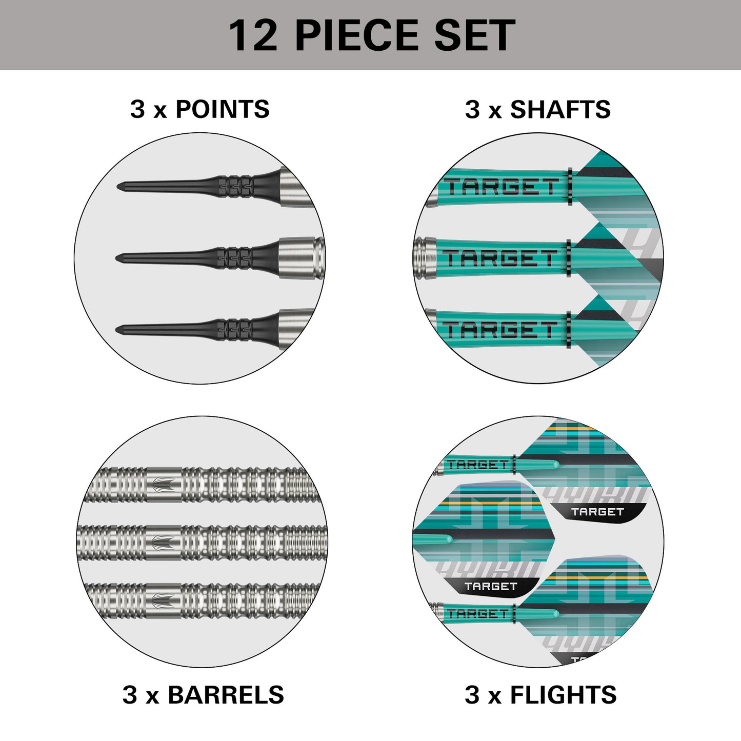 TARGET - HYDRO - 12 - 2025 - SOFT TIP DARTS - 90% - 18g/20g