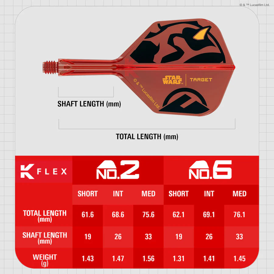 TARGET - STAR WARS - KFLEX - DARTH MAUL - STANDARD No.2