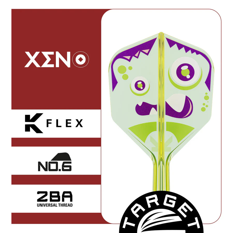 TARGET JAPAN - XENO - TARGET JAPAN LOGO - KFLEX FLIGHT SYSTEM - No.6 SMALL