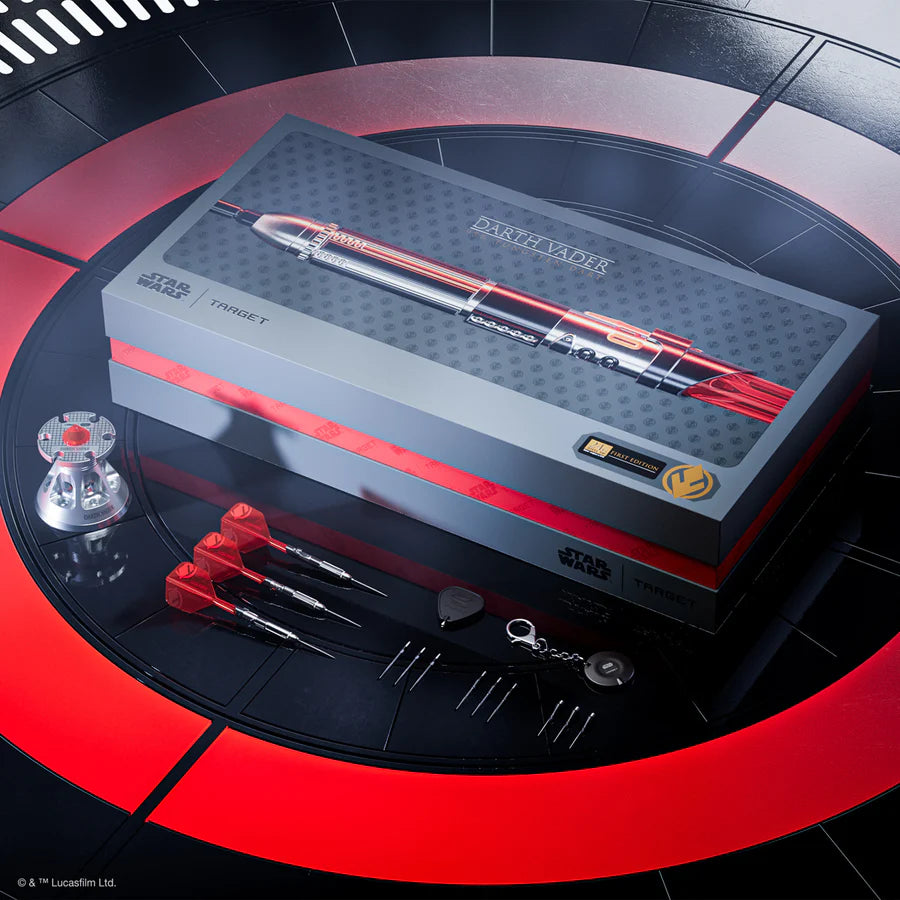 TARGET - STAR WARS - DARTH VADER - LIGHT SABRE EDITION - STEEL TIP DARTS - 95% - 24g