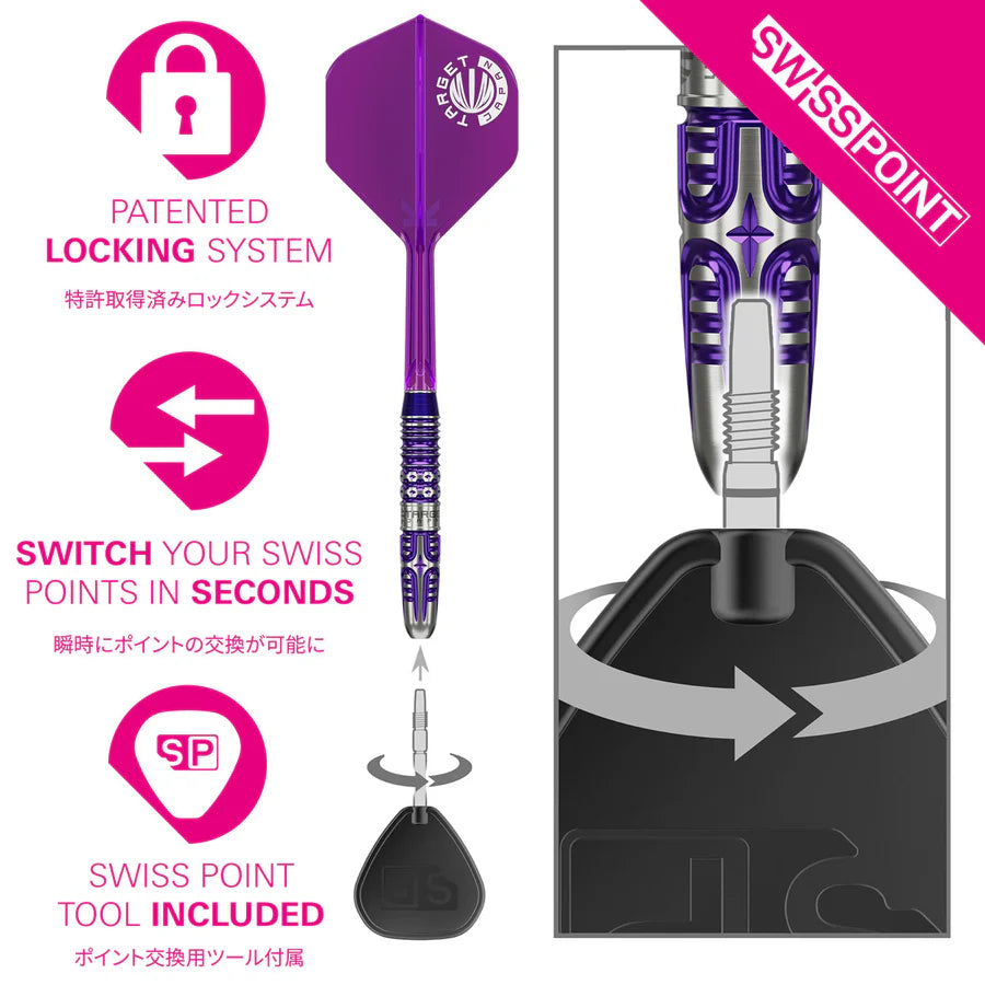 TARGET JAPAN - KASUMI SATO - ENDEAVOUR - G3 - SWISS POINT DARTS - 90% - 22g/24g