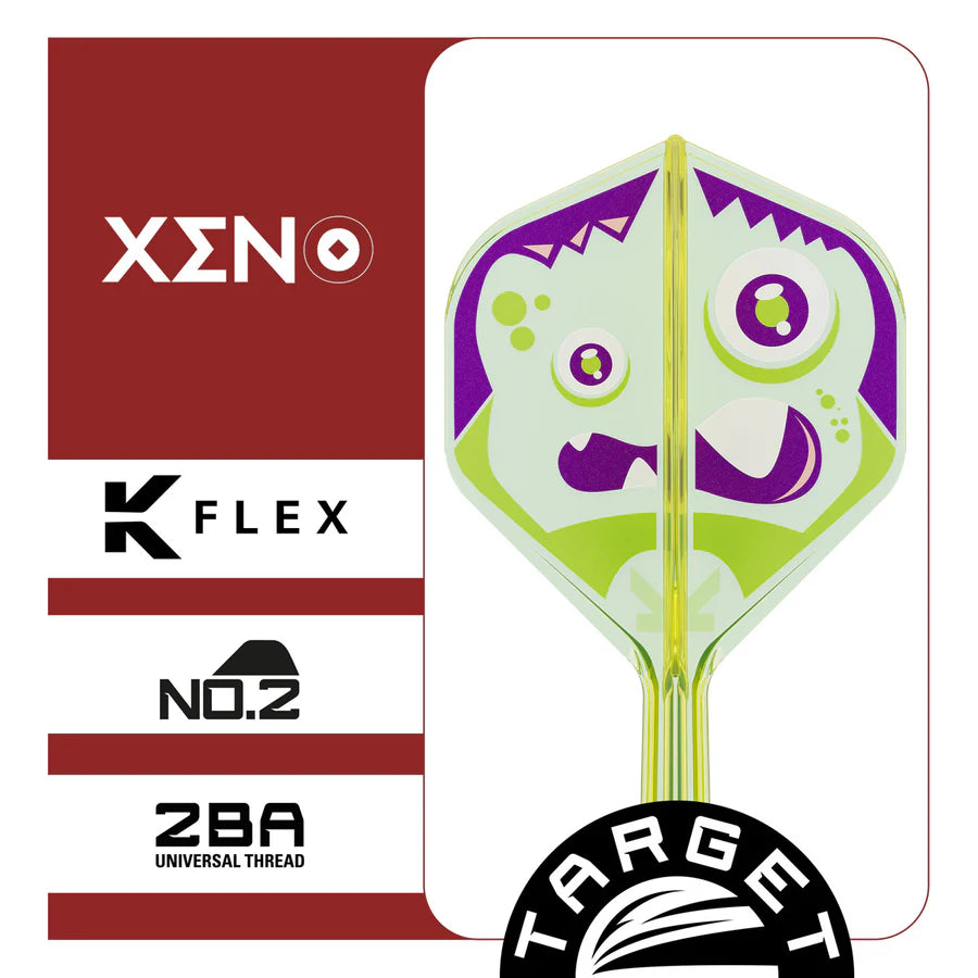TARGET JAPAN - XENO - TARGET JAPAN LOGO - KFLEX FLIGHT SYSTEM - No.2 STANDARD