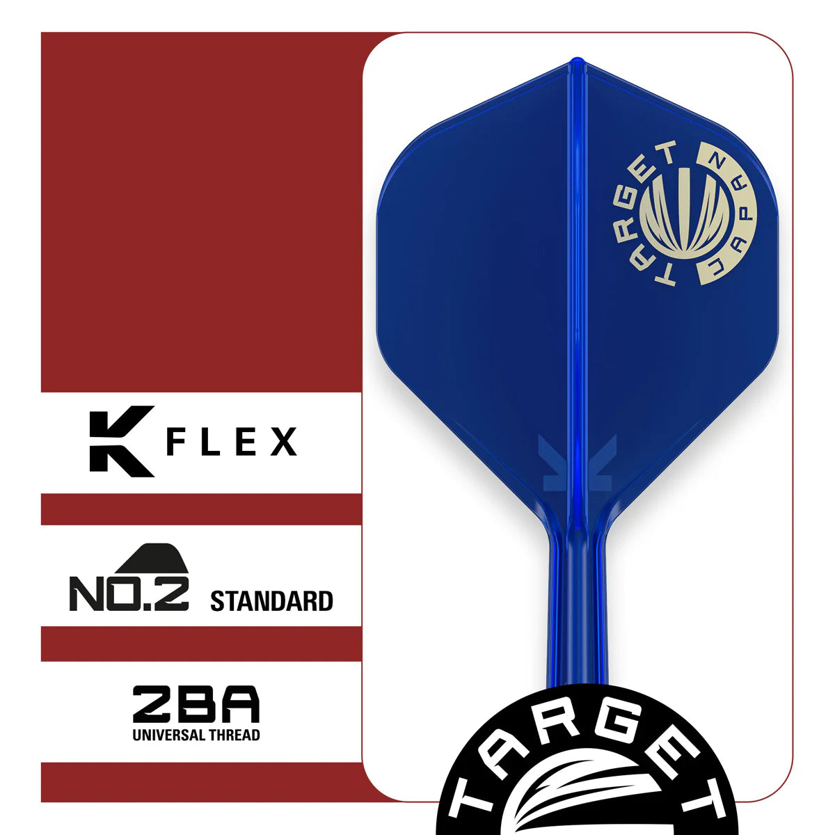 TARGET JAPAN -  BLUE - TARGET JAPAN LOGO - KFLEX FLIGHT SYSTEM - No.2 STANDARD