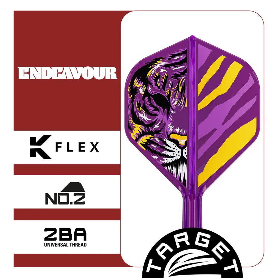 TARGET JAPAN - ENDEAVOUR - TARGET JAPAN LOGO - KFLEX FLIGHT SYSTEM - No.2 STANDARD